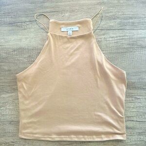 Gaze Beige Crop Top Size Small